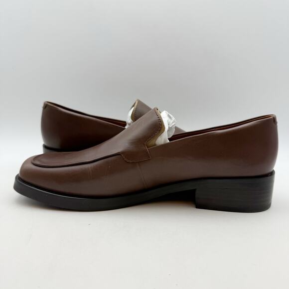 Franco Sarto Womens Bocca Loafers US 9 M EU 40 Brown Leather Slip On NWOB - Picture 7 of 12